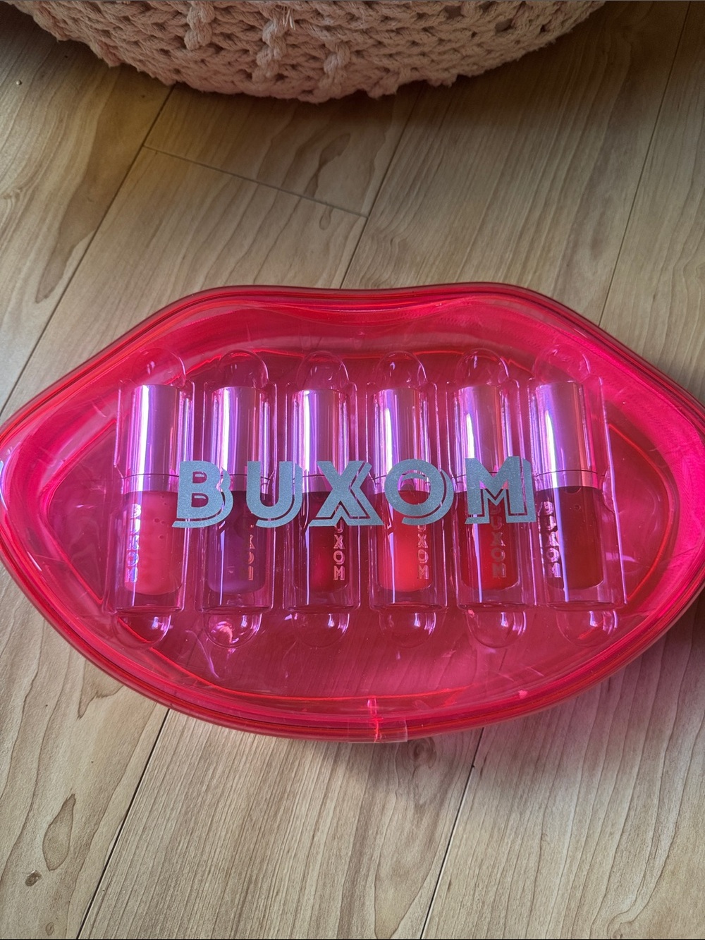 BUXOM Pink Lip-Shaped Gloss Set